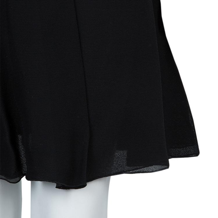 مملوكة مسبقًا Chanel Black Flare Skirt S