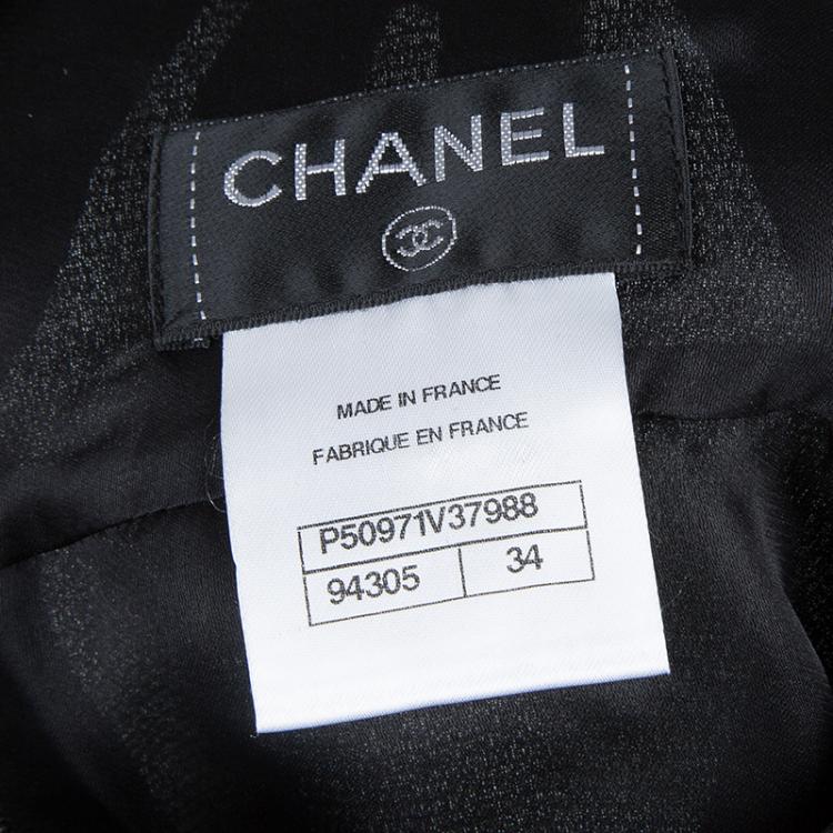 مملوكة مسبقًا Chanel Black Flare Skirt S