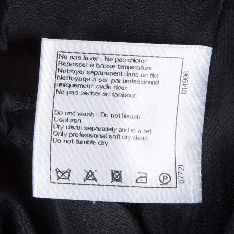 مملوكة مسبقًا Chanel Black Flare Skirt S