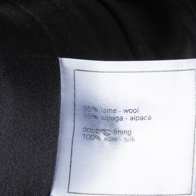 مملوكة مسبقًا Chanel Monochrome Diamond Checked Wool Vest S