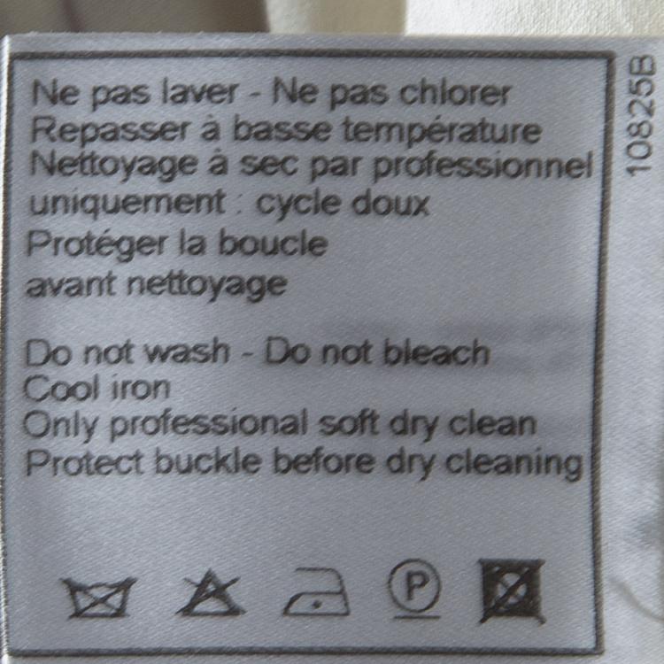 Pre Owned Chanel Red and White Buckle Detail Long Wool Overcoat M