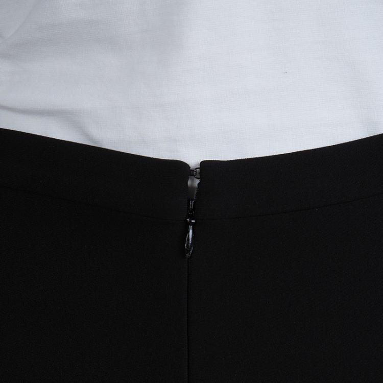 Pre Owned Chanel Black Silk Trousers M