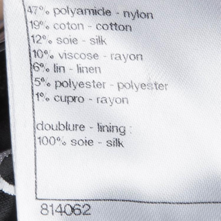 Pre Owned Chanel Black Fantasy Tweed Boucle Jacket M