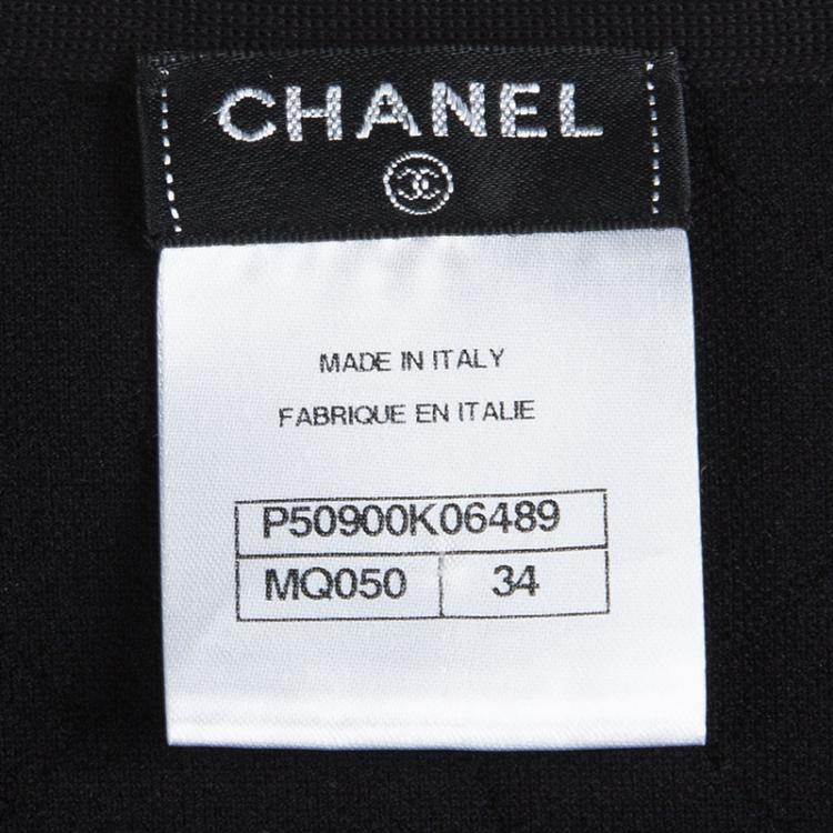 Pre Owned Chanel Metallic Textured Bolero Jacket S