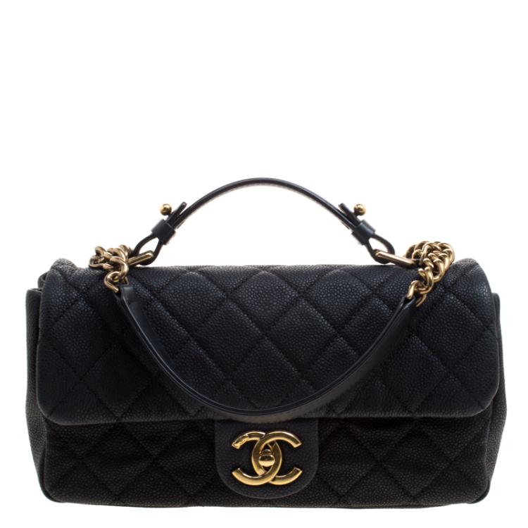 chanel classic all black