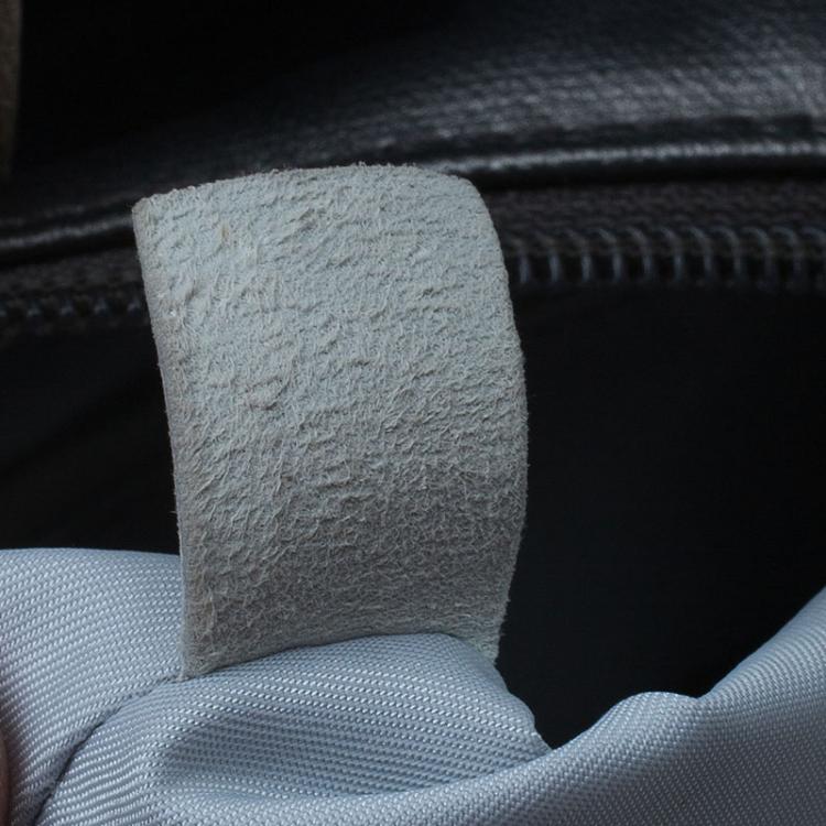 Pre Owned Chanel Metallic Grey Coated Canvas Large Quilted Paris Biarritz  Tote