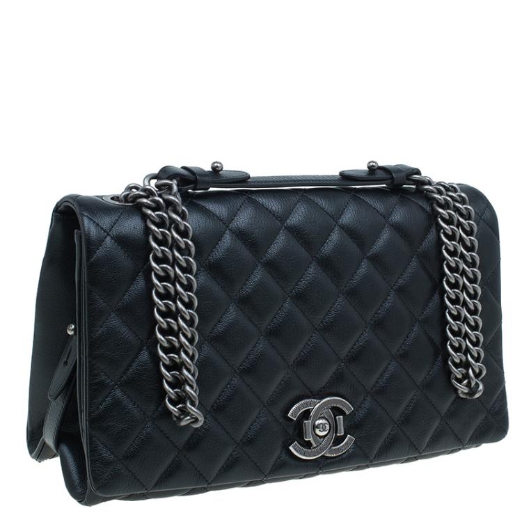 chanel goatskin flap bag