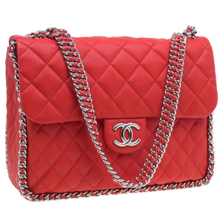 chanel bag with chain all around