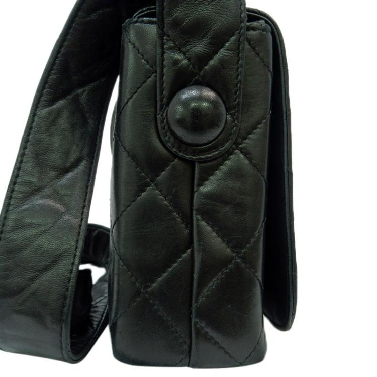 مملوكة مسبقًا Chanel Black Quilted Lambskin Vintage Flap Bag