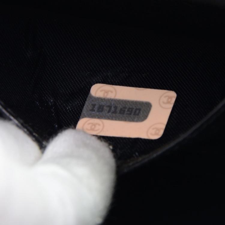 Pre Owned Chanel Black Quilted Lambskin Vintage Box Bag