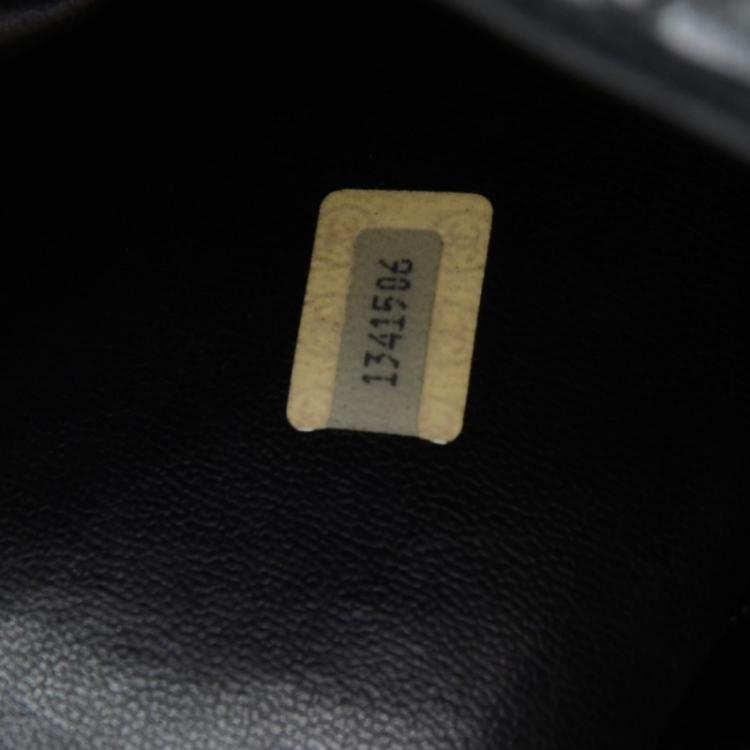 Pre Owned Chanel Black Lambskin Leather Large Flap Shopper Tote