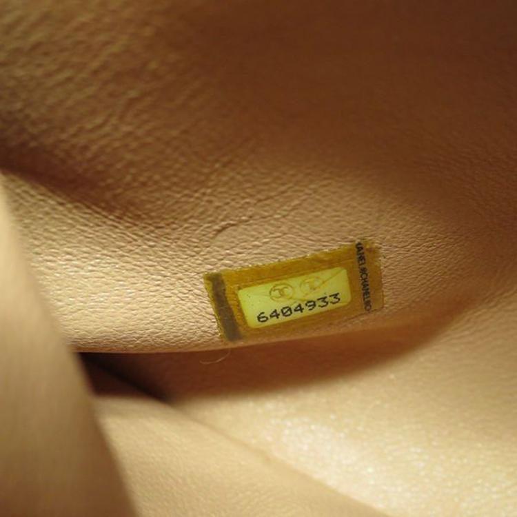 Pre Owned Chanel Pink Quilted Caviar Leather Petite Timeless Shopper Tote