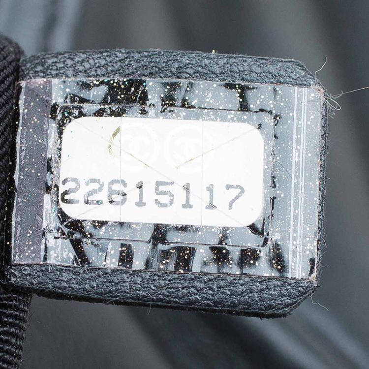 Pre Owned Chanel Black Chevron Leather Classic Backpack 