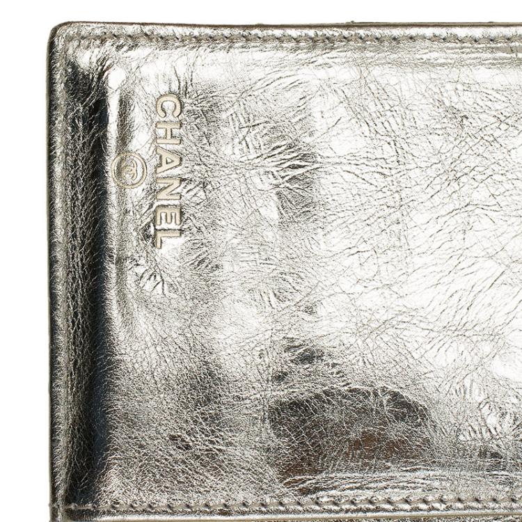 Pre Owned Chanel Gold Quilted Leather Reissue Trifold Wallet