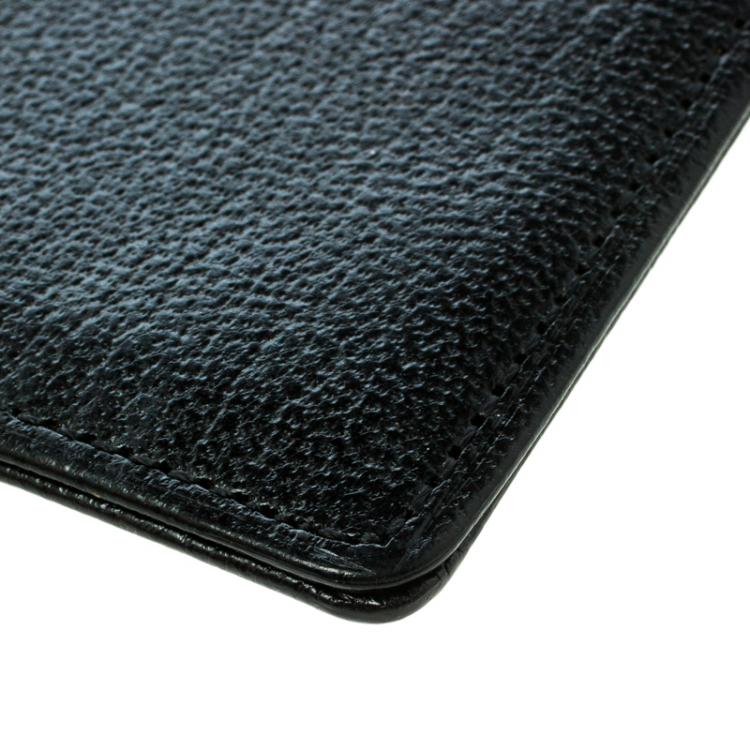 Pre Owned Chanel Black Leather CC Card Holder 