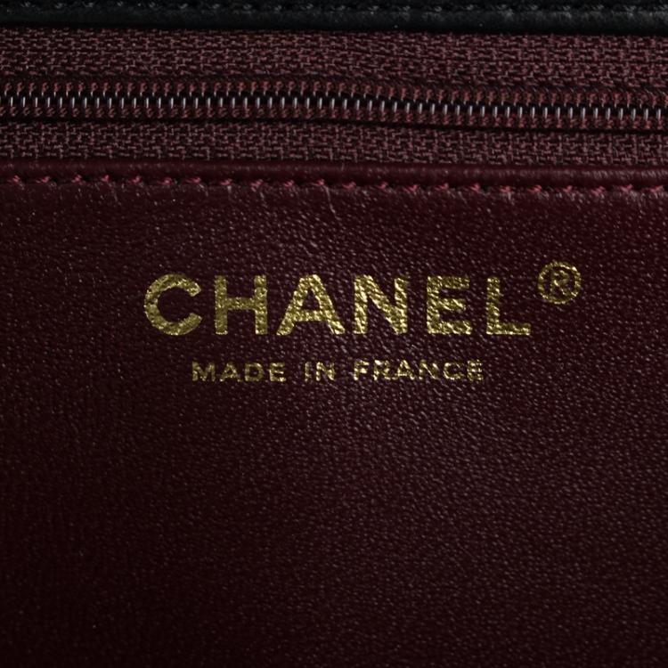 Pre Owned Chanel Black Quilted Lambskin Vintage Classic Flap Bag