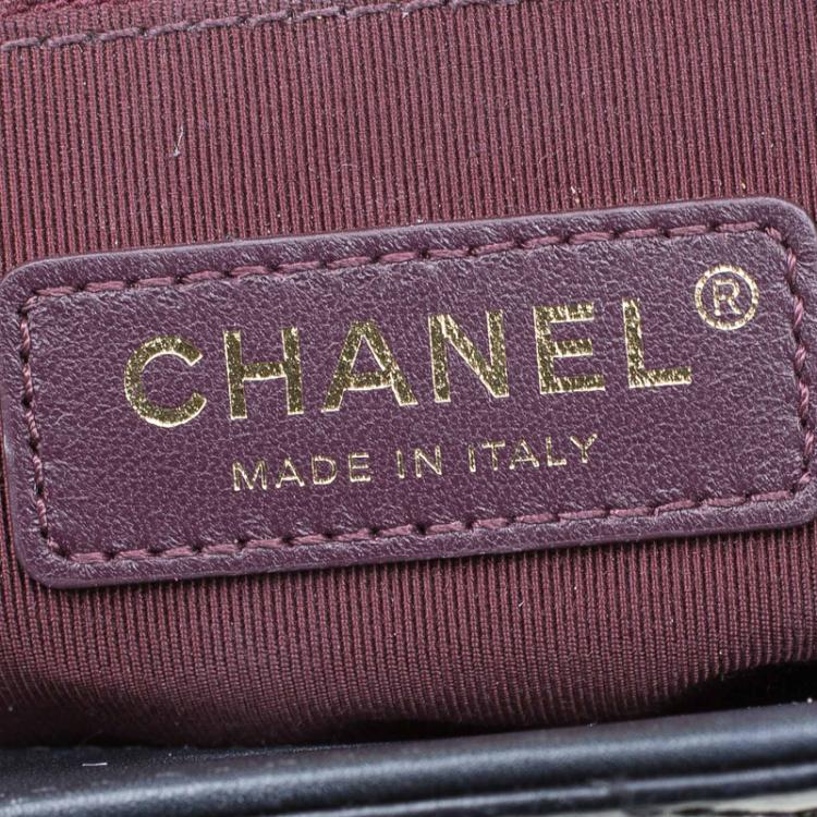 Pre Owned Chanel Black Quilted Leather Small Flap Top Handle Bag