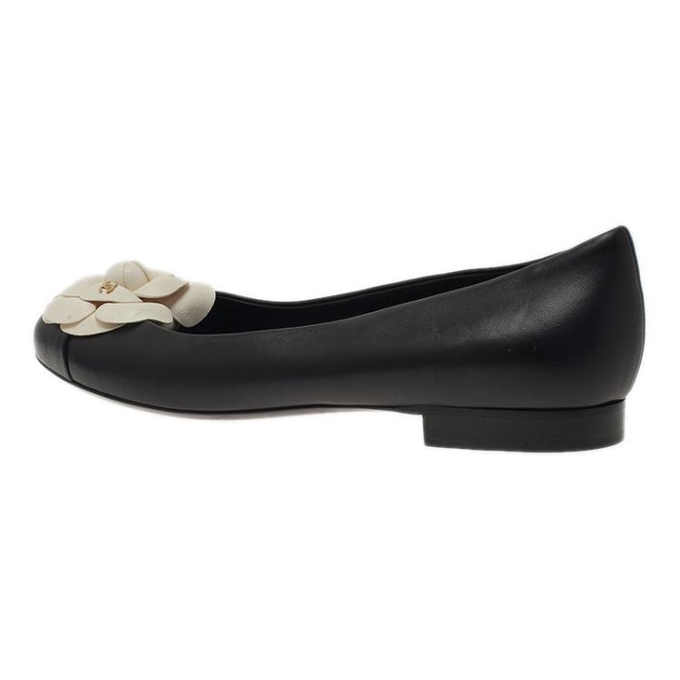 chanel camellia flat shoes
