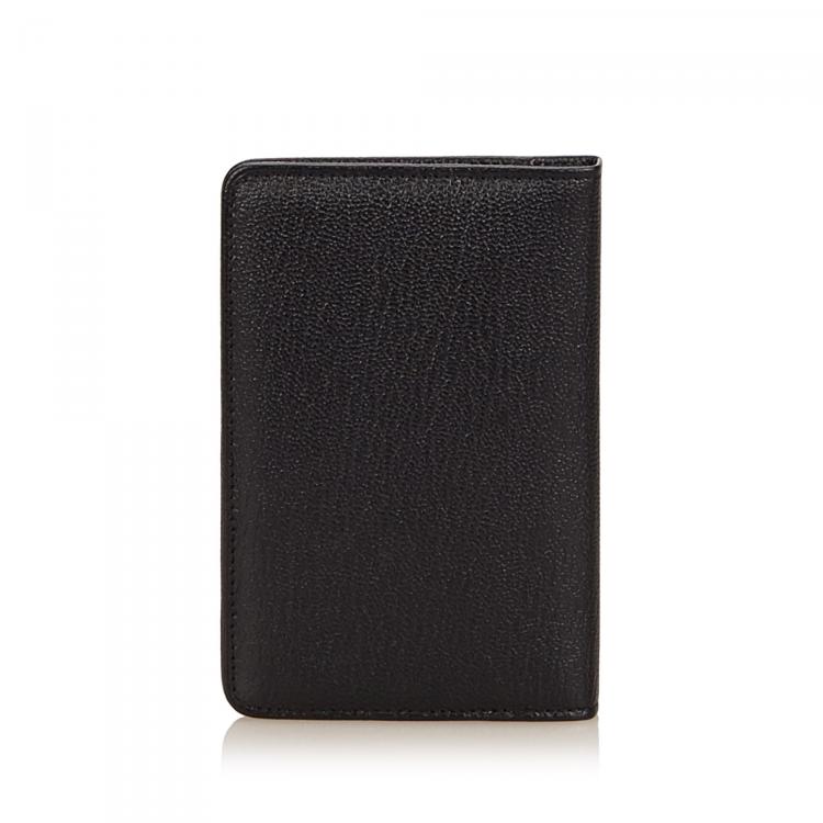 Pre Owned Chanel Black Leather CC Card Wallet