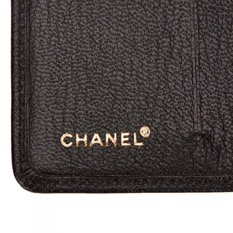 Pre Owned Chanel Black Leather CC Card Wallet