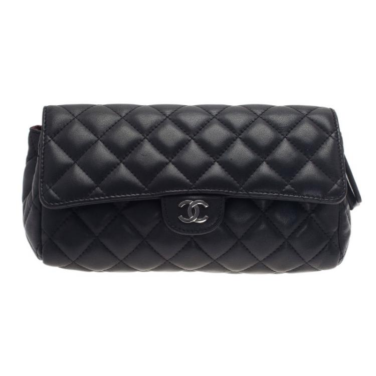 Chanel Black Quilted Leather Makeup Bag Chanel | The Luxury Closet