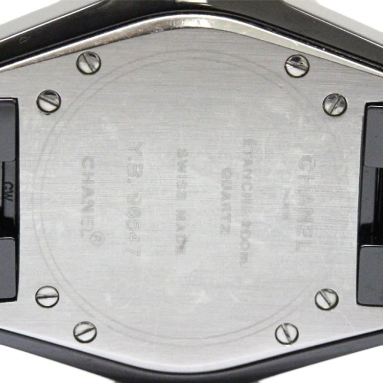 Pre Owned Chanel Black Ceramic J12 Women's Wristwatch 33MM