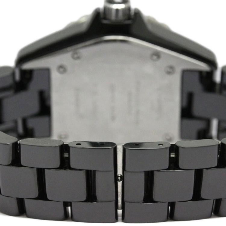 Pre Owned Chanel Black Ceramic J12 Women's Wristwatch 33MM
