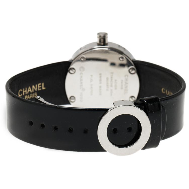 Pre Owned Chanel Black Stainless Steel La Ronde Women's Wristwatch 30MM