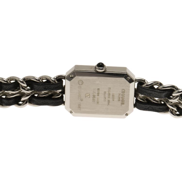 Pre Owned Chanel Black Stainless Steel Premiere Women's Wristwatch 20MM