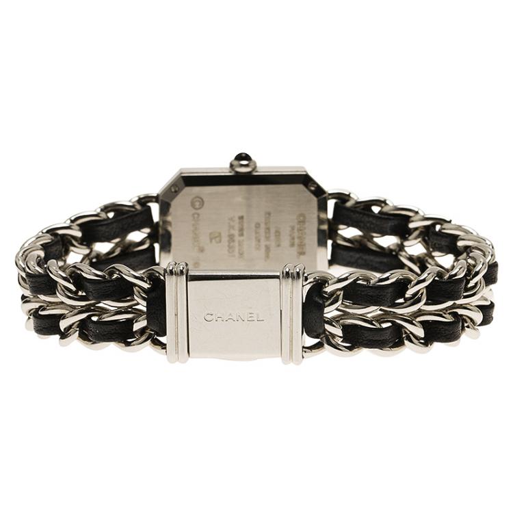 Pre Owned Chanel Black Stainless Steel Premiere Women's Wristwatch 20MM
