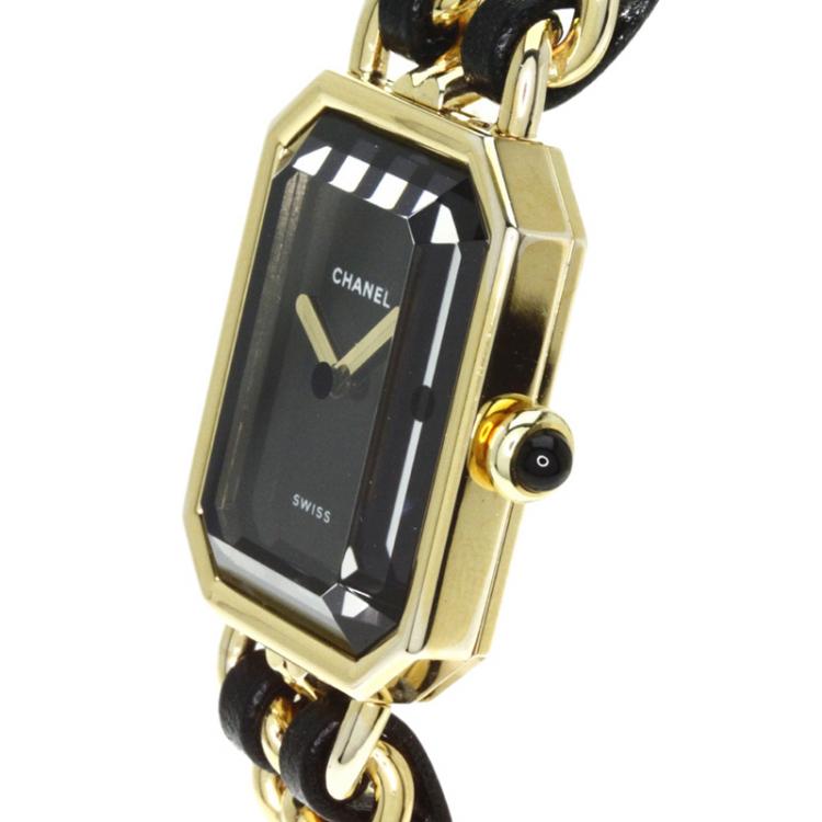 CHANEL Première Ladies' watch, gold-plated case and bra…