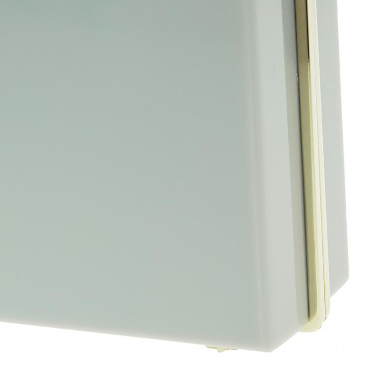 Pre Owned Charlotte Olympia Grey Perspex Aquarius Zodiac Pandora Box Clutch 