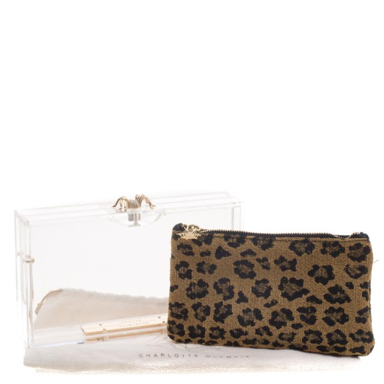 Pre Owned Charlotte Olympia Perspex Spider Pandora Box Clutch