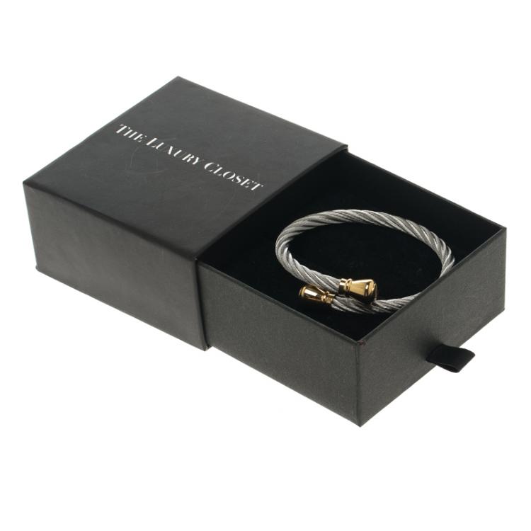 Pre Owned Charriol Celtic Bourse Titanium Cable and Gold Plated Bracelet