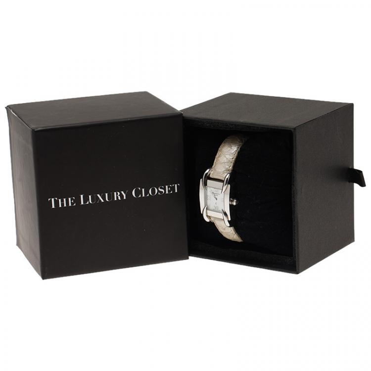 Pre Owned Charriol White Stainless Steel Kucha Women's Wristwatch 24MM