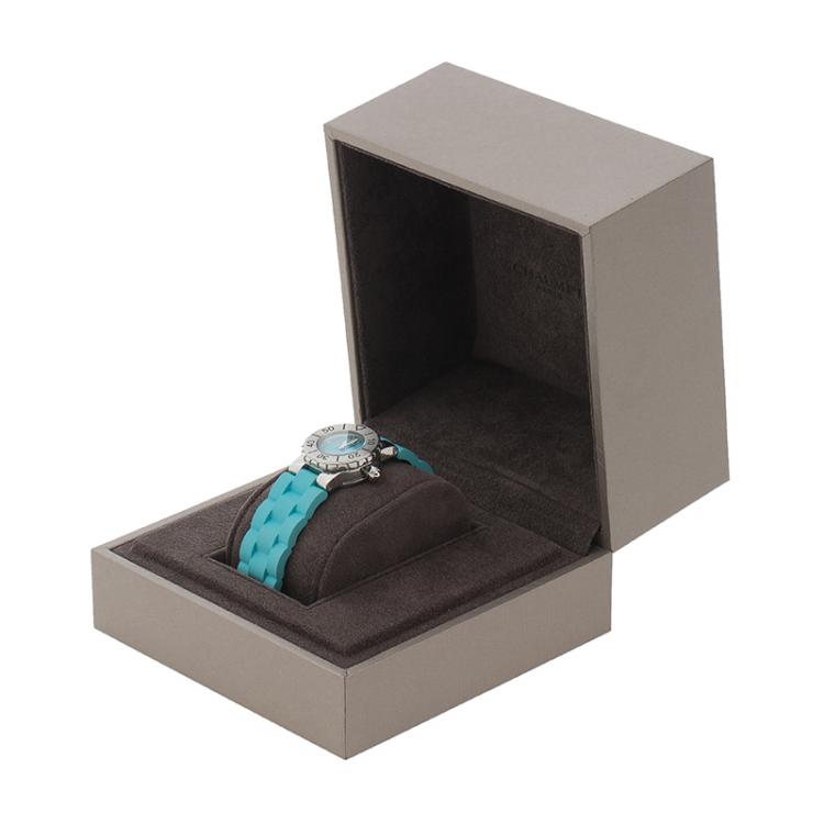 Pre Owned Chaumet Blue Stainless Steel & Rubber Class One Women's Wristwatch 24MM