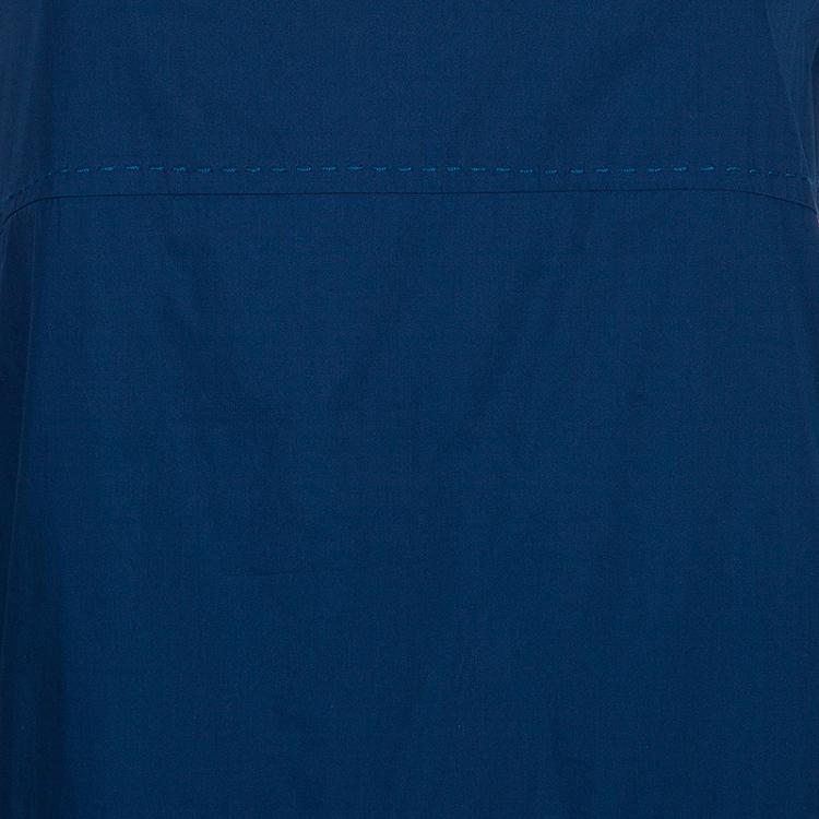 Pre Owned Chloe Blue Wrap Front Sleeveless Dress M