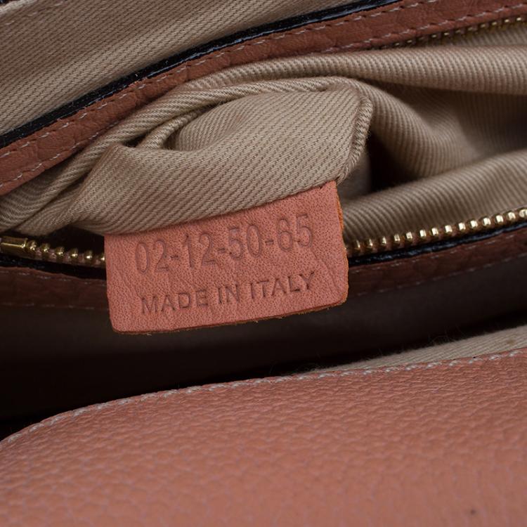 Pre Owned Chloe Beige Pebbled Leather Medium Sally Flap Shoulder Bag