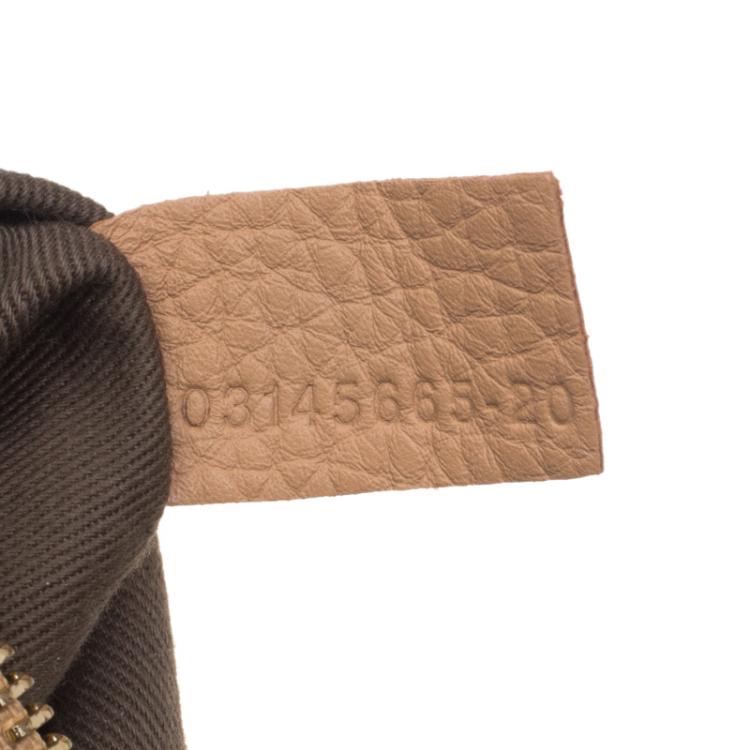 Pre Owned Chloe Tan Leather Small Marcie Shoulder Bag