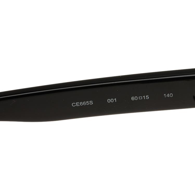 مملوكة مسبقًا Chloe Black Dafne Geometric Metal Mix Sunglasses