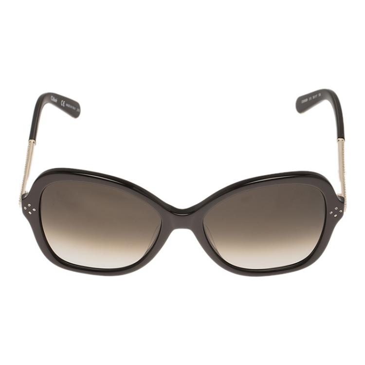 Pre Owned Chloe Brown CE658SR Square Sunglasses
