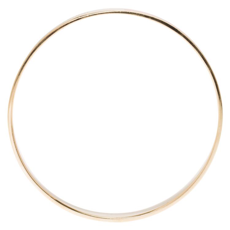 Pre Owned Chloe Coral Colored Enamel Bangle Bracelet