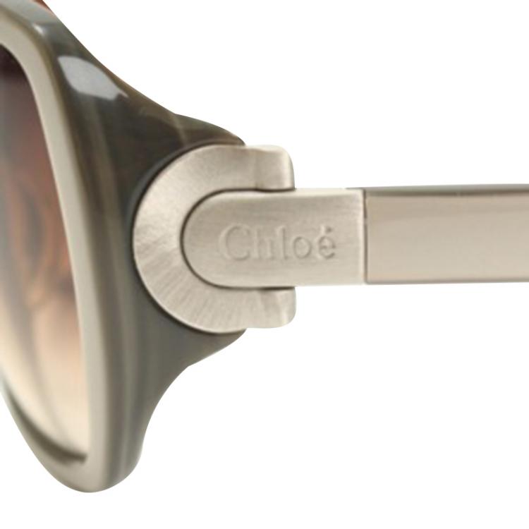 Pre Owned Chloe Beige Square CL 2173 A Sunglasses