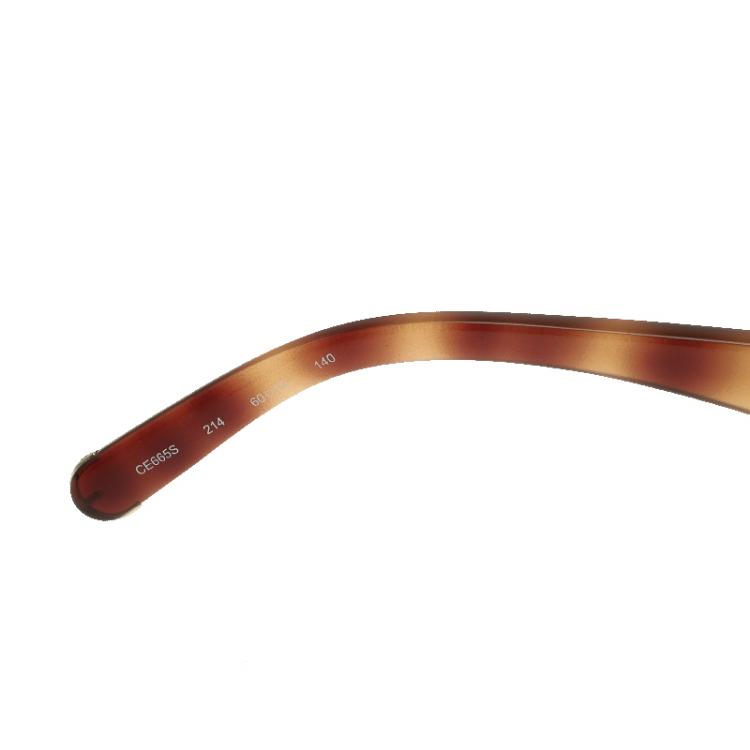 Pre Owned Chloe Brown CE665S Dafne Geometric Sunglasses