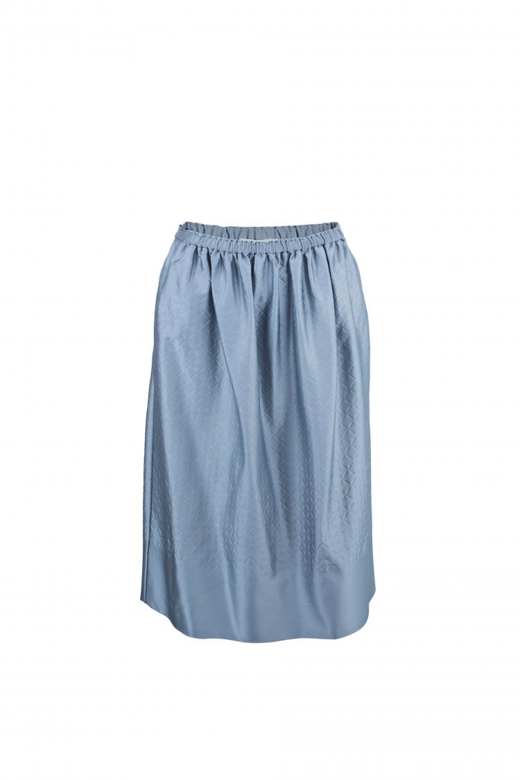 مملوكة مسبقًا Chloe Silver Quilted Skirt S