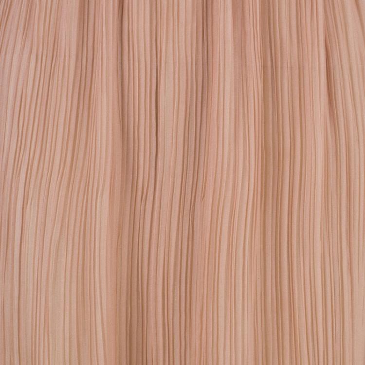 Pre Owned Chloe Sahara Pink Plisse Chiffon Maxi Skirt M