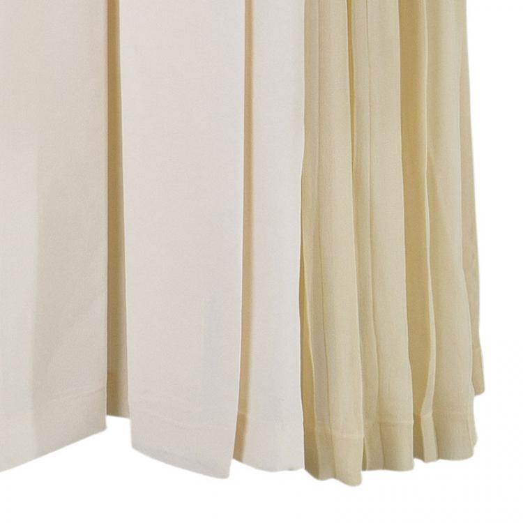 Pre Owned Chloe Colorblock Chiffon Midi Skirt L