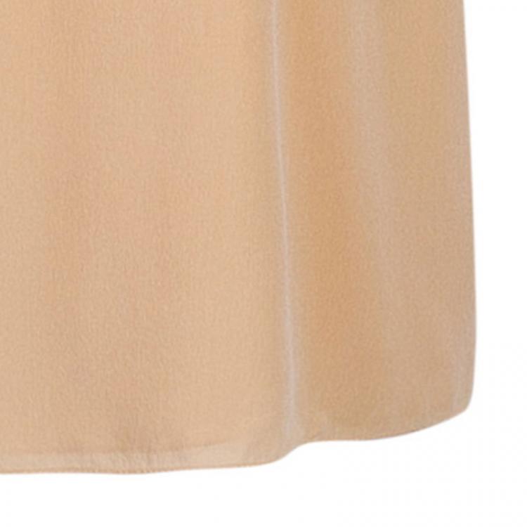 Pre Owned Chloe Nude Silk Top  M