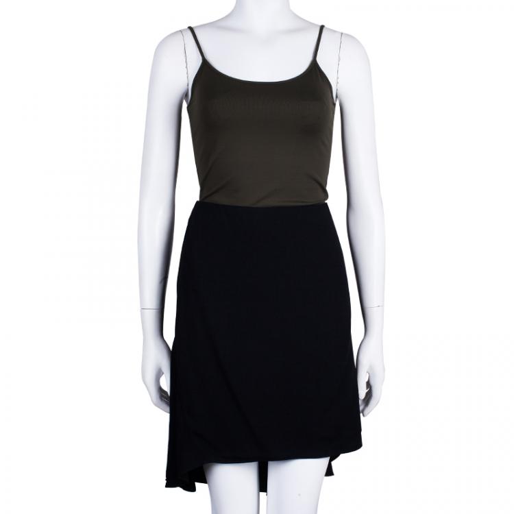 Pre Owned Chloe Black Crepe Skirt L