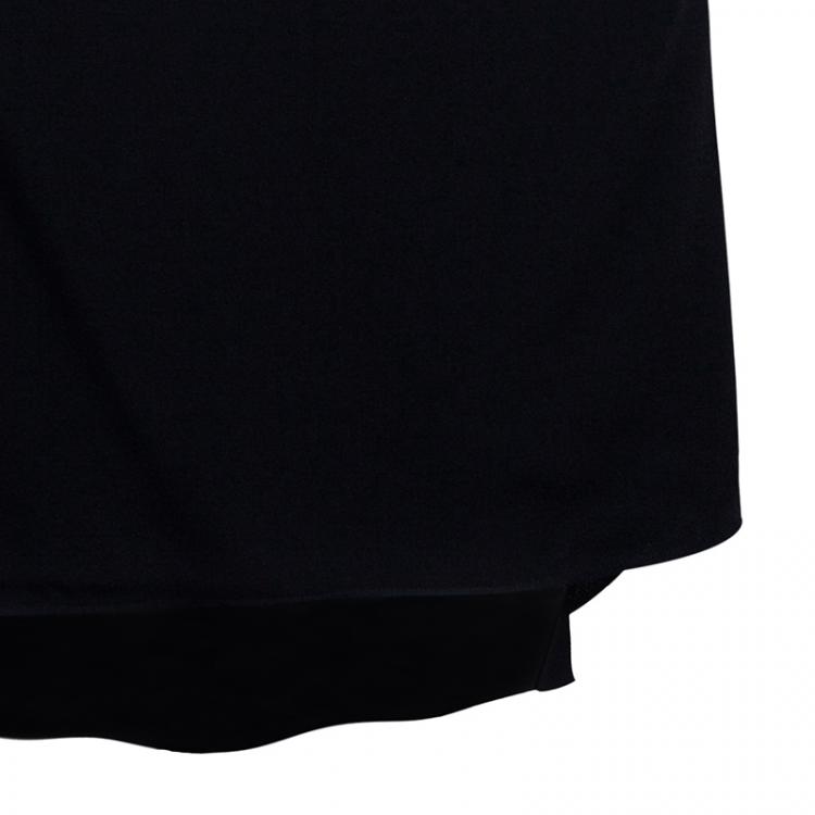 Pre Owned Chloe Black Crepe Skirt L